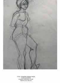 Female nude standing